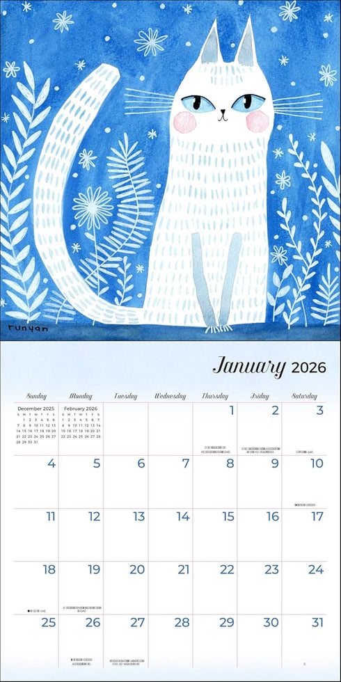 FELINE 2026 WALL CALENDAR